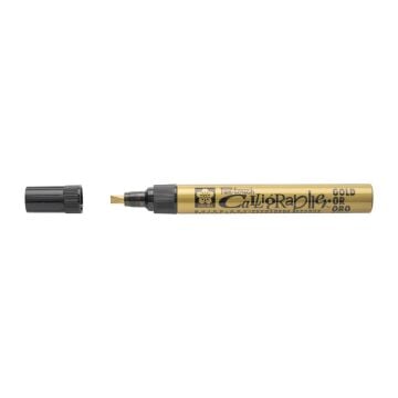 Sakura Pen - Touch Medium Kaligrafi Kalemi Düz Kesik Uç 5 mm Gold 51