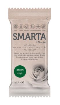 Smarta Hava ile kuruyan Yumuşak Model Hamuru 100gr YEŞİL 08
