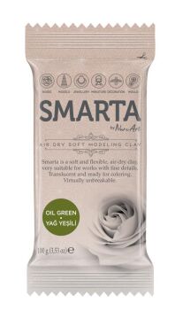 Smarta Hava ile kuruyan Yumuşak Model Hamuru 100gr YAĞ YEŞİLİ 07