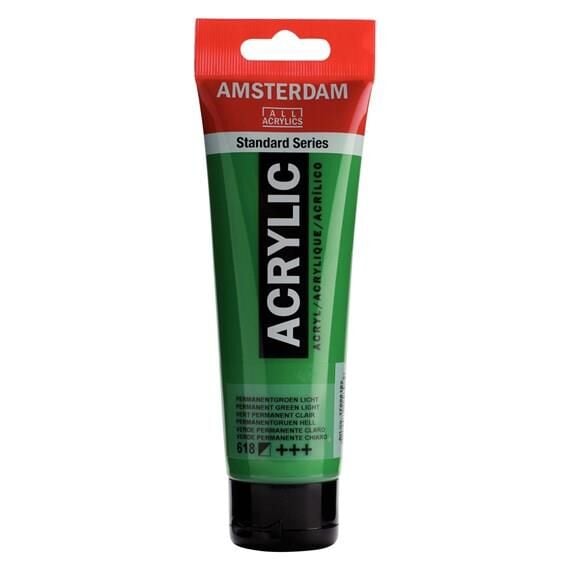 Amsterdam Standart Seri Akrilik Boya 120 ml Permanent Green Light 618