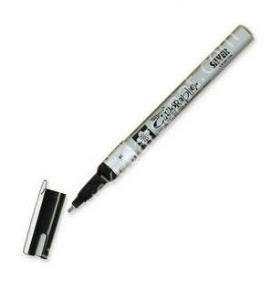 Sakura Pen - Touch Fine Kaligrafi Kalemi Düz Kesik Uç 1.8 mm  Silver 53