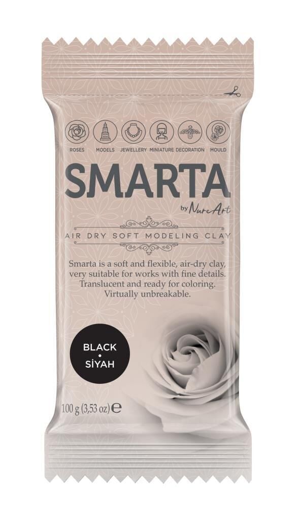 Smarta Hava ile kuruyan Yumuşak Model Hamuru 100gr SİYAH 05
