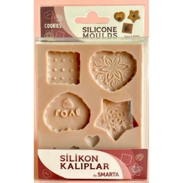 Smarta Silikon Kalıplar Kurabiyeler 3018