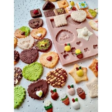 Smarta Silikon Kalıplar Kurabiyeler 3018