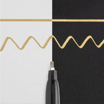 Sakura Pen - Touch Fine Kaligrafi Kalemi Düz Kesik Uç 1.8 mm  Gold 51