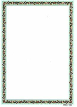 Tezhip Desenli Mat Kuşe A4 5 Adet Set 034