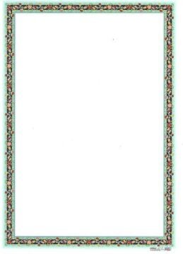 Tezhip Desenli Mat Kuşe A4 5 Adet Set 034