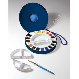 Daler Rowney Aquafine Travel Suluboya Tablet 1/2 Set 18 Renk