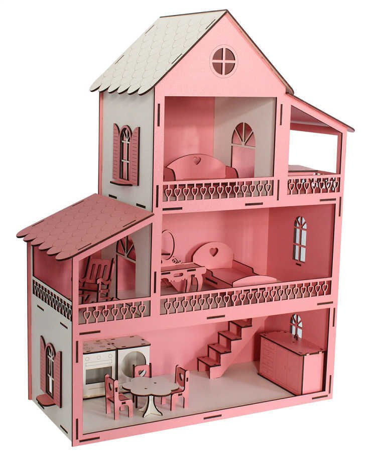 EV10 Pembe Barbie Ev Eşyalı T2001