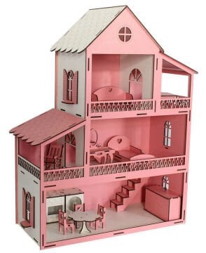 EV10 Pembe Barbie Ev Eşyalı T2001