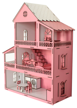 EV10 Pembe Barbie Ev Eşyalı T2001