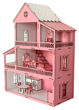 EV10 Pembe Barbie Ev Eşyalı T2001