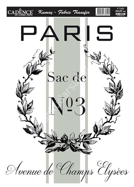 Cadence Kolay - Hazır Kumaş Transfer 25x35 FT-003