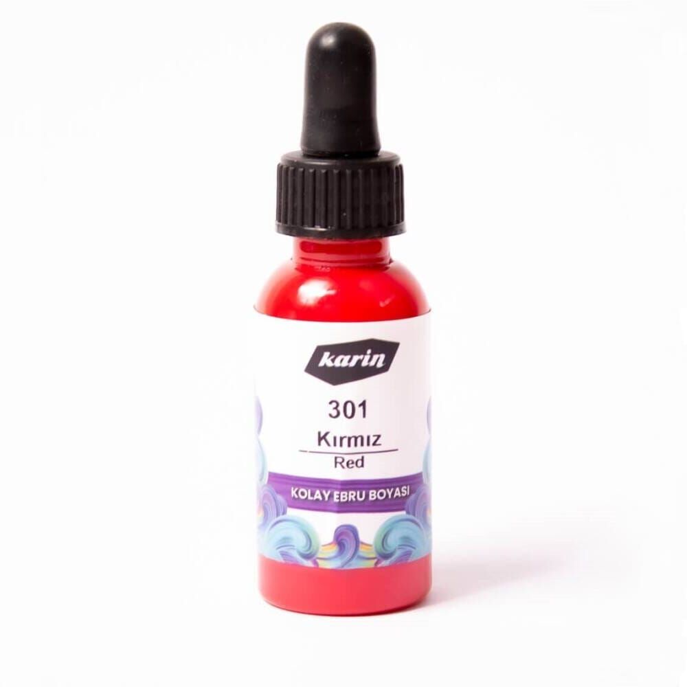 Karin Kolay Ebru Boyası 30 ml 301 Kırmızı