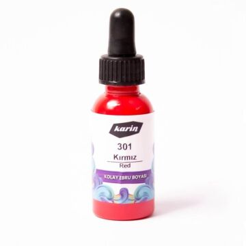 Karin Kolay Ebru Boyası 30 ml 301 Kırmızı