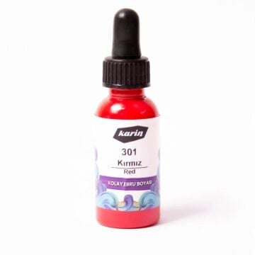 Karin Kolay Ebru Boyası 30 ml 301 Kırmızı