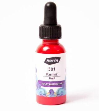 Karin Kolay Ebru Boyası 30ml  Kırmızı 301