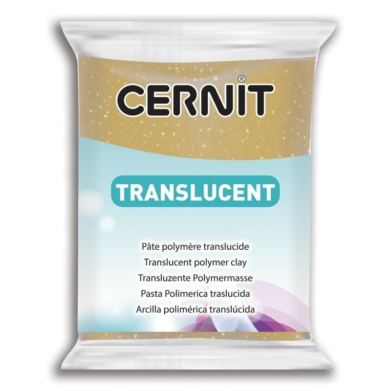 Cernit Polimer Kil Hamuru Translucent (transparan) 56gr 050 Glitter Gold