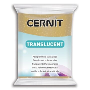 Cernit Polimer Kil Hamuru Translucent (transparan) 56gr 050 Glitter Gold