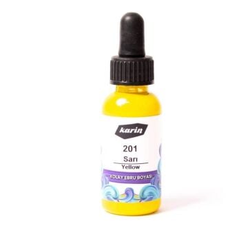 Karin Kolay Ebru Boyası 30 ml 201 Sarı
