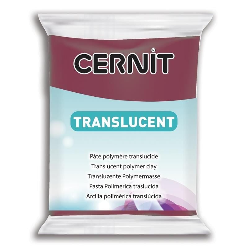Cernit Polimer Kil Hamuru Translucent (transparan) 56gr 411 Wine Red