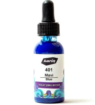 Karin Kolay Ebru Boyası 30ml Mavi 401