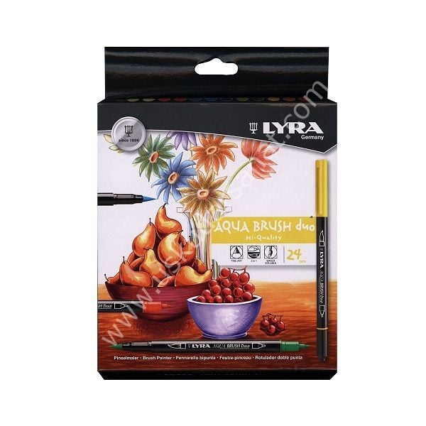 Lyra Aqua Brush Duo Çift Uçlu Çizim Kalemi 24 Renk