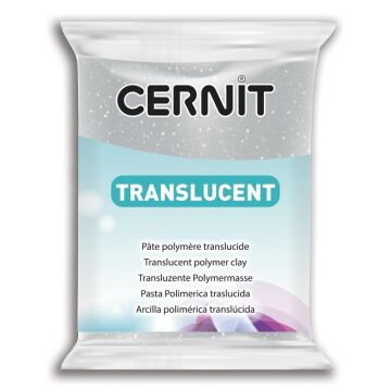 Cernit Polimer Kil Hamuru Translucent (transparan) 56gr 080 Glitter Silver