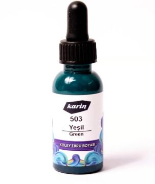Karin Kolay Ebru Boyası 30ml Yeşil 503