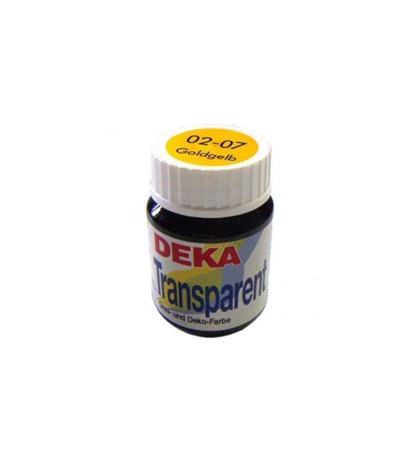 Deka Transparent Cam Boyası 25ml Cam Şişe 02-07 Golden Yellow