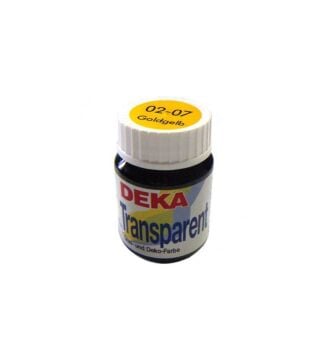 Deka Transparent Cam Boyası 25ml Cam Şişe 02-07 Golden Yellow
