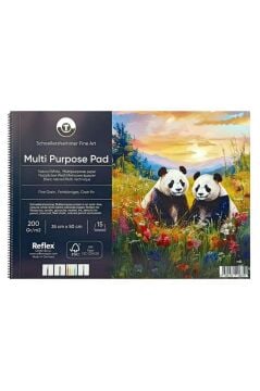Schoellershammer Çok Amaçlı Sanatsal Spiralli Defter 200 gr 35x50 cm 15 Yaprak