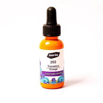 Karin Kolay Ebru Boyası 30 ml 202 Turuncu