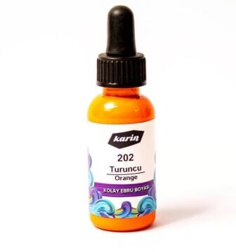 Karin Kolay Ebru Boyası 30ml Turuncu 202