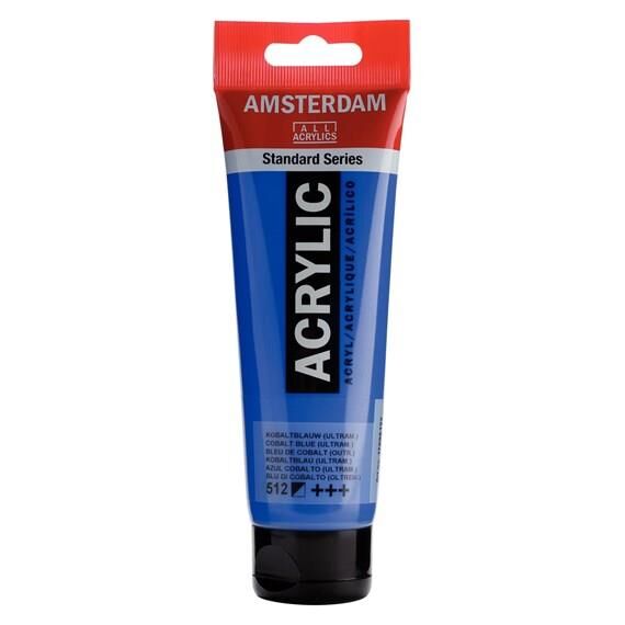 Amsterdam Akrilik Boya 120ml Tüp COBALT BLUE ULTRAMARINE 512