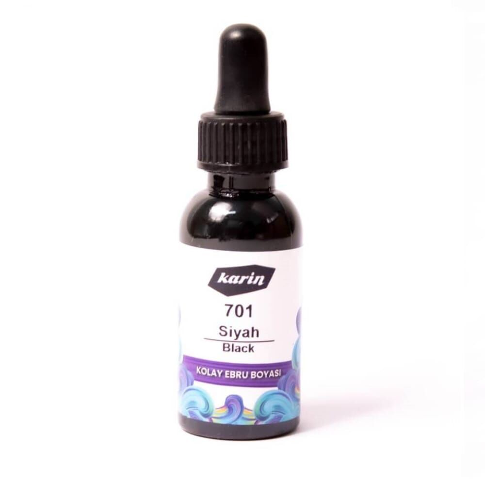Karin Kolay Ebru Boyası 30 ml 701 Siyah