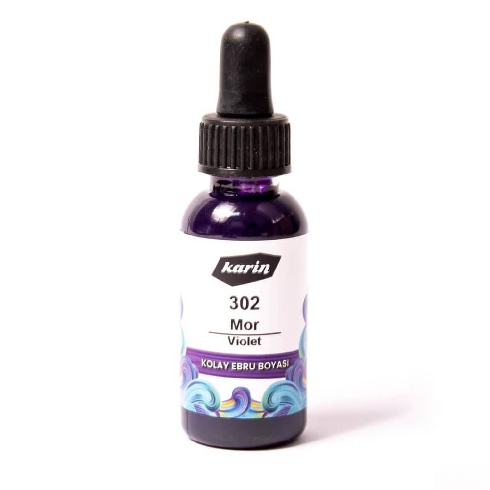 Karin Kolay Ebru Boyası 30 ml 302 Mor