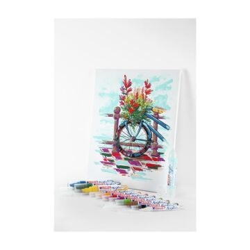 Edding Yaratıcı Set - 12’li akrilik Markör Seti (temel), Resim defteri dahil