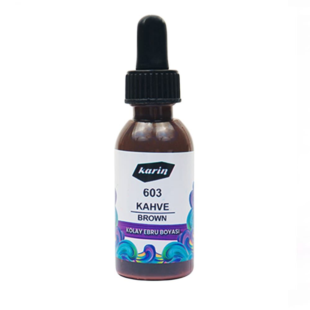 Karin Kolay Ebru Boyası 30 ml 603 Kahverengi