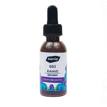 Karin Kolay Ebru Boyası 30 ml 603 Kahverengi