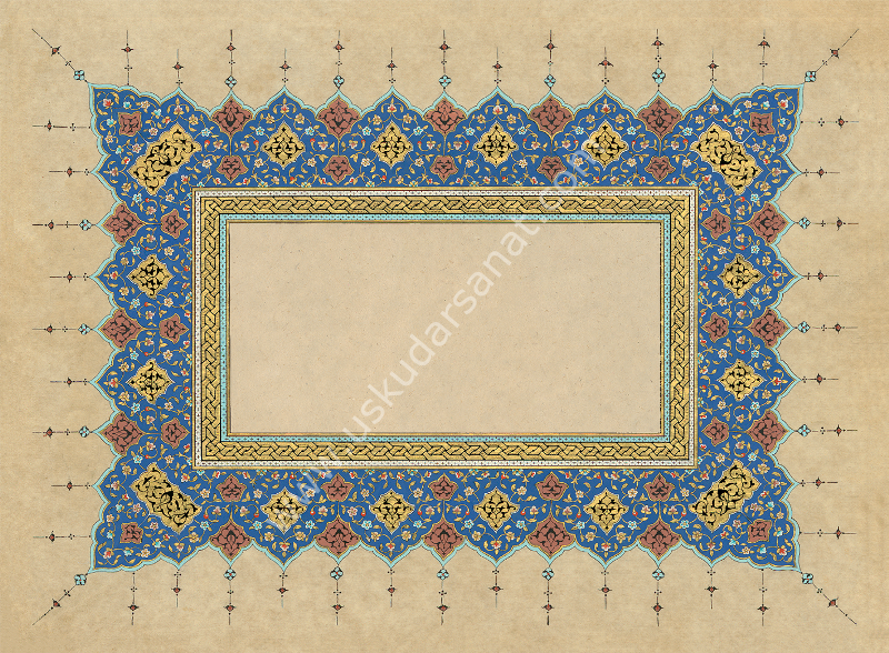 Tezhipli Mat Kuşe Meşk kağıdı 30x40 170gr 001