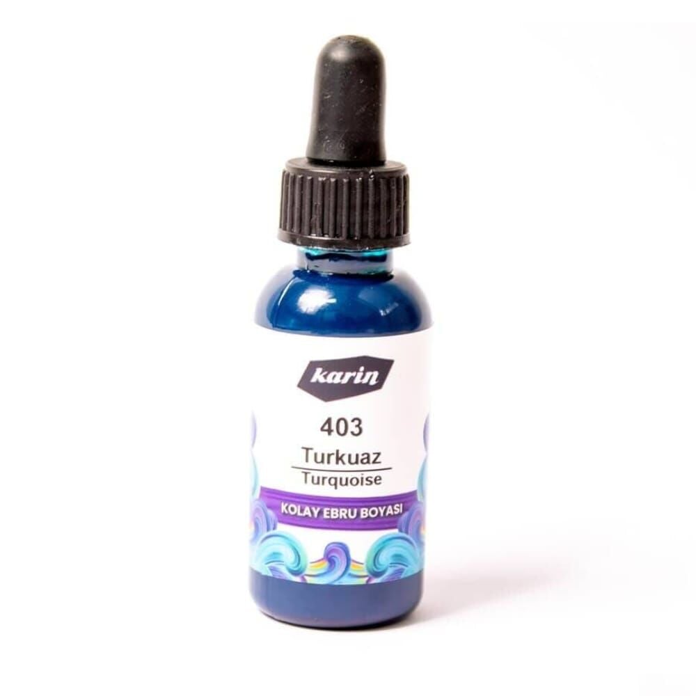Karin Kolay Ebru Boyası 30 ml 403 Turkuaz