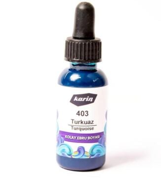 Karin Kolay Ebru Boyası 30ml Turkuaz 403