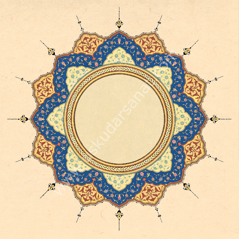 Tezhipli Mat Kuşe Meşk kağıdı 38x38 170gr 002