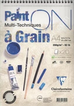 Paint - On à Grain Albüm - 200gr A3 20Yaprak Kısa Kenarı Spiralli