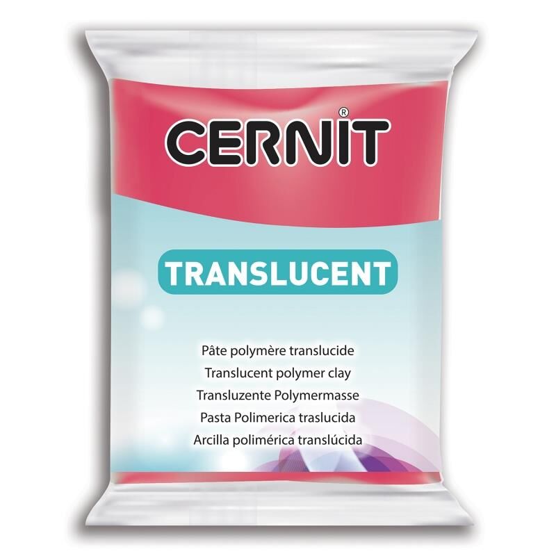 Cernit Polimer Kil Hamuru  Translucent (transparan) 56gr 474 Ruby Red