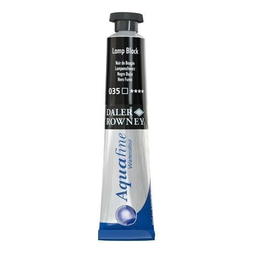 Daler Rowney Aquafine Tüp Suluboya 8ml LAMP BLACK 035