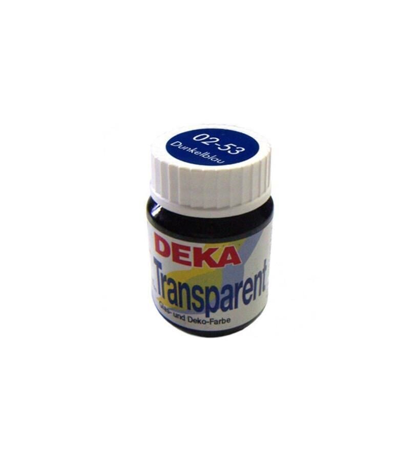 Deka Transparent Cam Boyası 25ml Cam Şişe 02-53 Dark Blue