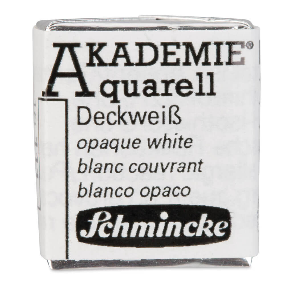 Schmincke Akademie Yarım Tablet Suluboya Opaque White 111