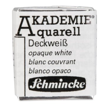 Schmincke Akademie Yarım Tablet Suluboya Opaque White 111